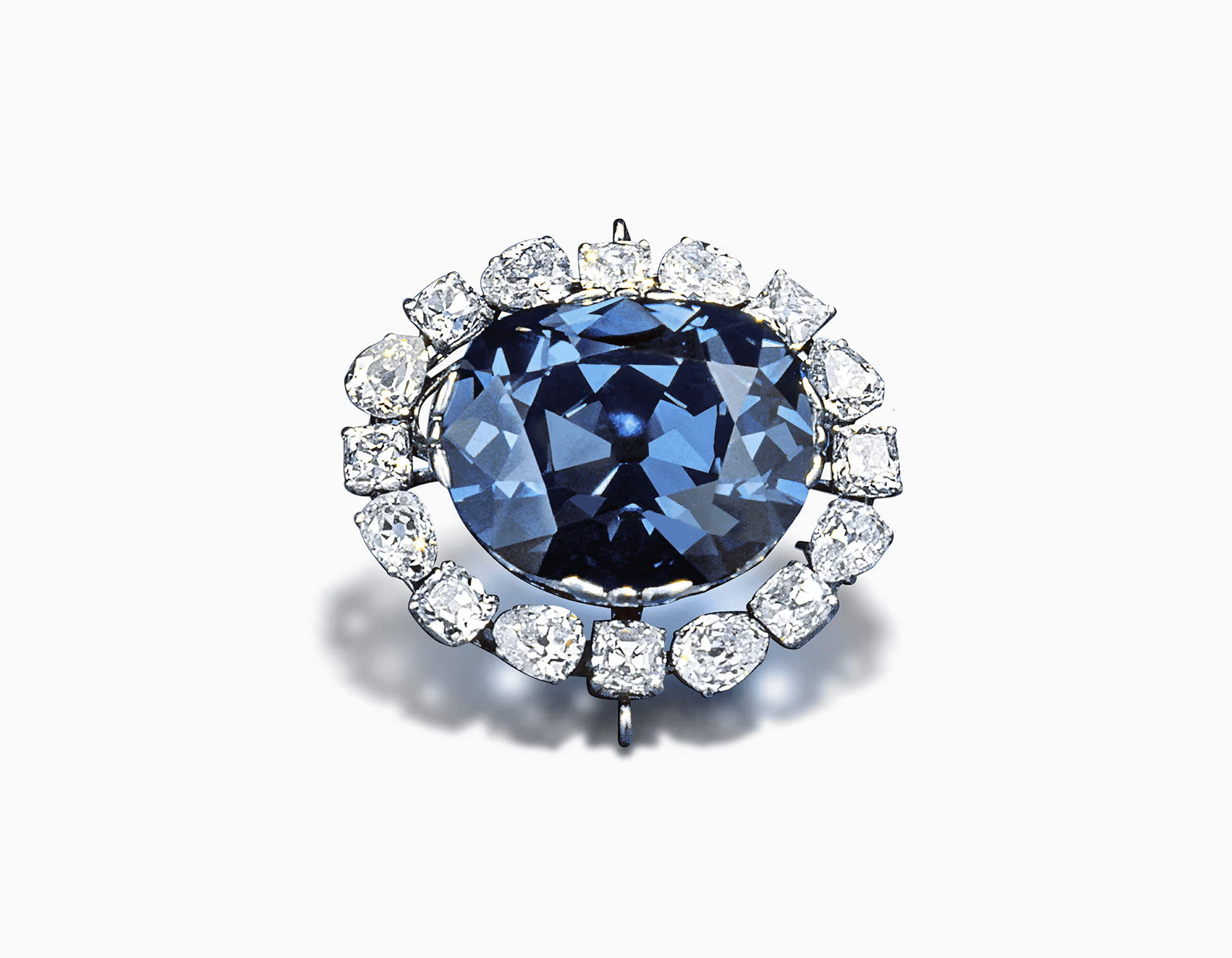 The Hope Diamond, a 45.52-carat deep blue diamond, is arguably the world's most famous gem