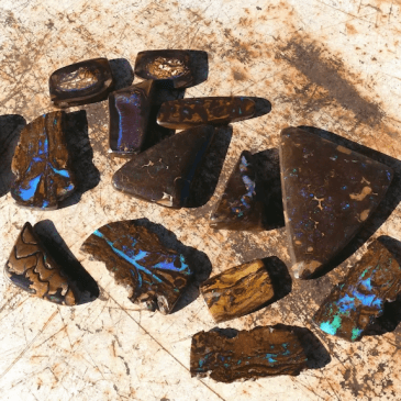 Opalton mining for boulder opal 2025