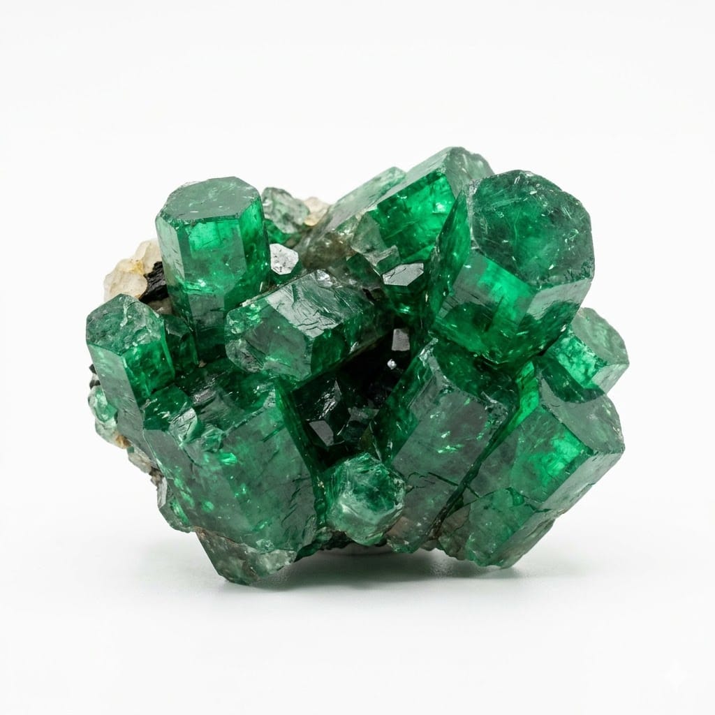 Egyptian Antiquity: The Cleopatra Mines The earliest industrial-scale emerald extraction occurred in the hyper-arid Eastern Desert of Egypt, specifically Wadi Sikait and Mount Smaragdus[cite: 97]. Operations spanned from the Ptolemaic Kingdom through the Byzantine Empire, characterized by narrow, unventilated subterranean tunnels[cite: 98, 100]. Miners utilized manual chisels to extract emerald-bearing mica schist, which was then crushed to isolate the crystals[cite: 101, 102]. Egyptian emeralds were mineralogically subpar by modern standards, heavily included with actinolite and iron oxides[cite: 103, 104]. Despite the lower quality, these stones were culturally vital, symbolizing "Wadj"—the concept of freshness and eternal rejuvenation in Egyptian cosmology[cite: 107]. 2.2 Spanish Conquest and the Colombian Belt In the 16th century, Spanish conquistadors seized control of the Chivor and Muzo deposits, shattering the existing Old World emerald monopoly[cite: 110, 115]. The Spanish crown implemented the mita system, a forced-labor regime that utilized brutal extractive techniques[cite: 121, 122]. Mining was transformed into massive open-cast quarrying where hillsides were terraced and washed with reservoirs of water to expose emerald veins[cite: 123, 125]. Colombian stones set new benchmarks for quality due to their formation in iron-poor black shales, which allowed for exceptional chromium-driven saturation[cite: 130, 131]. This saturation produced a powerful red fluorescence under natural light, quickly establishing the "Muzo green" as the global standard for gemological perfection[cite: 131].