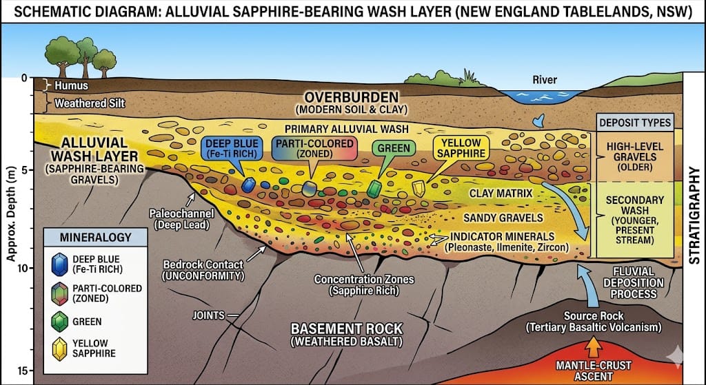 Mineralogical fingerprinting allows for the definitive categorization of sapphire origin, an essential step in modern forensic appraisal. Metamorphic corundum is characterized by a specific suite of mineral inclusions, including zircon, mica, or rutile silk, often reflecting the fluid-rich environment of their formation. In contrast, magmatic sapphires, such as those found in the New England Tablelands or the Central Queensland Gemfields, often exhibit inclusions of feldspar, spinel, or characteristic glass inclusions that signify their transport in a basaltic melt. For institutional investors and serious collectors, the distinction between these two regimes is a proxy for risk and rarity. Metamorphic sapphires are often supply-constrained and demand higher premiums, whereas magmatic sapphires, while abundant in specific regions, offer unique opportunities for tracking geological history and chemical consistency. By leveraging modern trace-element analysis (using LA-ICP-MS), appraisers can map the internal geochemistry of a stone to its specific volcanic or metamorphic source, providing an auditable proof of origin that is vital for maintaining value stability in the global marketplace. This geological rigor transforms the sapphire from a subjective ornament into an objective, data-defined commodity.
