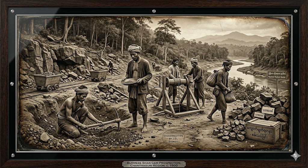 While indigenous populations historically identified gemstones through incidental surface discovery while tilling agricultural soil, the Burmese Shan introduced professional-grade prospecting. They brought a sophisticated understanding of the relationship between gem genesis and alkali basalt flows. By professionalizing the extraction process, they scaled output to a volume that necessitated the establishment of global buyer networks. Their presence created the first legitimate trans-border supply chain, bridging the gaps between Thailand, Myanmar, and the Cambodian highlands. These prospectors were the original catalysts of the regional colored gemstone gold rush.