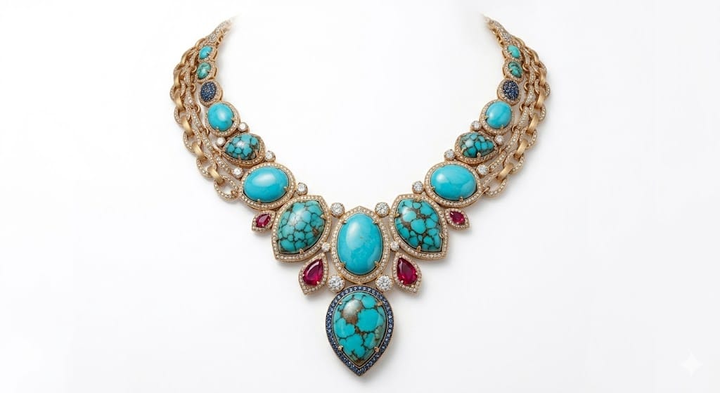 The Integration of Turquoise into Global Luxury Fine Jewelry Over the past decade, consumer preference data indicates a major repositioning of turquoise within the global luxury market. Historically confined to regional souvenir trading or niche collections, top-tier turquoise has been integrated into mainstream fine jewelry. According to retail data compiled across international luxury showcases, including the Jewelers of America (JA) Global Network, demand has scaled dramatically for uniform, high-density, matrix-free sky-blue cabochons. This shift is driven by a design trend prioritizing high-contrast color combinations. By matching saturated turquoise surfaces with precision-cut diamonds, international design houses have transformed the mineral from a casual fashion item into a high-end luxury accessory. This market evolution has permanently altered consumer spending demographics, attracting institutional luxury buyers who view the gemstone through a standardized asset appreciation lens.