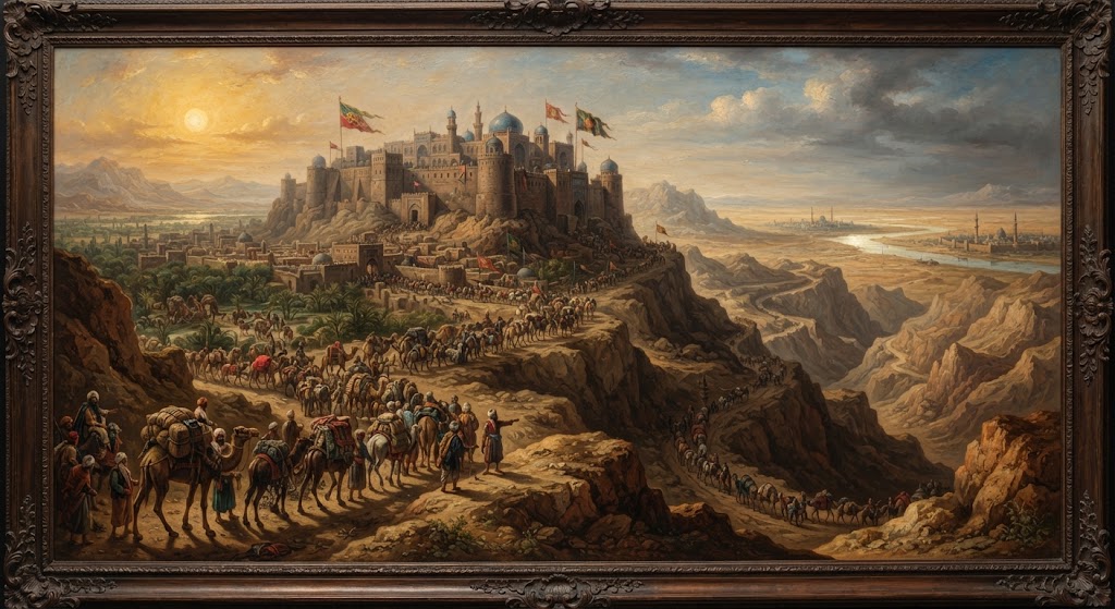 Kandahar stood as the ultimate geopolitical and commercial pivot point—the gateway to India. It was a city perpetually contested between the Safavid and Mughal crowns, and its possession dictated the flow of transcontinental wealth. From Kandahar, the road descended through the treacherous Bolan or Gomal passes into the scorching plains of Sind, eventually connecting to the thriving commercial hubs of Multan and Lahore.