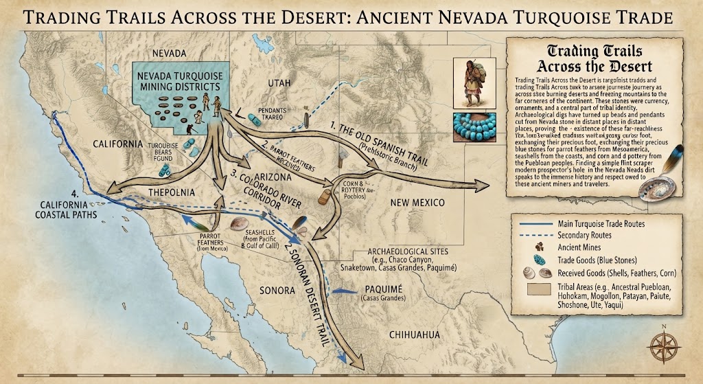 Geographic Location and Distribution of Nevada Turquoise & Variscite @jamesdumar.com | Identity: did:plc:7vknci6jk2jqfwsq6gkzu